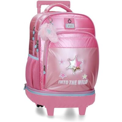 Enso Into The Wild Rucksack Compact 2 Rollen Rosa 33x44x21 cm Polyester Enso Into The Wild Rucksack Compact 2 Rollen Rosa 33x44x21 cm Polyester