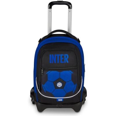 Seven Schultrolley Jack 3 Inter-Räder, Blau, 33 l, abnehmbar, Cross-Over System, 3-in-1, Verwendung als Rucksack, Fronttasche, Grund- und Mittelschule, Kinder, Fußball, offizielles Produkt Seven Schultrolley Jack 3 Inter-Räder, Blau, 33 l, abnehmbar, Cross-Over System, 3-in-1, Verwendung als Rucksack, Fronttasche, Grund- und Mittelschule, Kinder, Fußball, offizielles Produkt