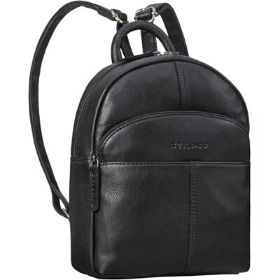 STILORD Elva Kleiner Rucksack Damen Leder Daypack Damenrucksack Echtleder Cityrucksack Frauen Lederrucksack Geräumig Diebstahlsicherer Tagesrucksack viele Fächer Farbe:schwarz STILORD Elva Kleiner Rucksack Damen Leder Daypack Damenrucksack Echtleder Cityrucksack Frauen Lederrucksack Geräumig Diebstahlsicherer Tagesrucksack viele Fächer Farbe:schwarz