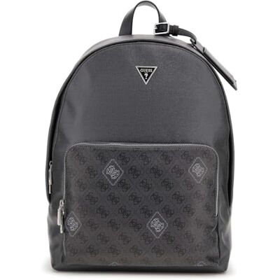 Guess Rucksack Freizeitrucksack mit Laptopfach Milano Backpack Black/White dunkelgrau Guess Rucksack Freizeitrucksack mit Laptopfach Milano Backpack Black/White dunkelgrau