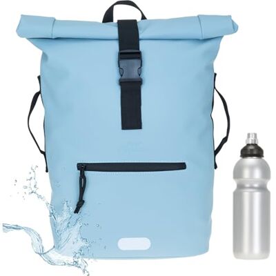 Elephant Rucksack Time Bag Roll-Top A4 Plane 12825 Pastell Hellblau + f Fahrradrucksack Kurierrucksack Roll-Top Sport Fitness Damen Herren Freizeitrucksack Geheimfach Brustgurt Laptopfach Elephant Rucksack Time Bag Roll-Top A4 Plane 12825 Pastell Hellblau + f Fahrradrucksack Kurierrucksack Roll-Top Sport Fitness Damen Herren Freizeitrucksack Geheimfach Brustgurt Laptopfach
