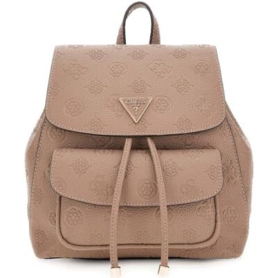 Guess Rucksack Freizeitrucksack Cresidia II Flap Backpack Dark Taupe Logo Guess Rucksack Freizeitrucksack Cresidia II Flap Backpack Dark Taupe Logo