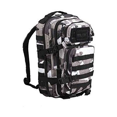 Mil-Tec US Assault Pack Tagesrucksack (20L) • Taktischer Militär Rucksack mit MOLLE-System • Kompakter Bundeswehr Rucksack, Wanderrucksack, Reiserucksack für Outdoor, Camping & Einsatz • Urban, S Mil-Tec US Assault Pack Tagesrucksack (20L) • Taktischer Militär Rucksack mit MOLLE-System • Kompakter Bundeswehr Rucksack, Wanderrucksack, Reiserucksack für Outdoor, Camping & Einsatz • Urban, S