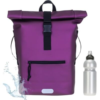 Elephant Rucksack Time Bag Damen A4 Plane 13074 Berry Metallic + Flasche Mädchen Kurierrucksack Roll-Top Fahrradrucksack Sport Fitness 23 Liter Freizeit Brustgurt Fahrrad Kurier Laptopfach Elephant Rucksack Time Bag Damen A4 Plane 13074 Berry Metallic + Flasche Mädchen Kurierrucksack Roll-Top Fahrradrucksack Sport Fitness 23 Liter Freizeit Brustgurt Fahrrad Kurier Laptopfach