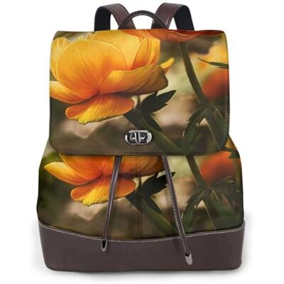 HEBSDFG Stone House mit Fahrrad-Druck, Damen-Rucksack, PU-Leder, Laptop-Taschen, Tagesrucksack für Schule, Reisen, Arbeit, Gelbe Blume und Schmetterling, One Size, Rucksack Backpacks HEBSDFG Stone House mit Fahrrad-Druck, Damen-Rucksack, PU-Leder, Laptop-Taschen, Tagesrucksack für Schule, Reisen, Arbeit, Gelbe Blume und Schmetterling, One Size, Rucksack Backpacks
