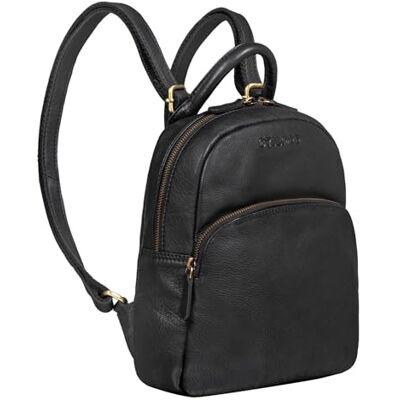 STILORD Ruby Daypack Damen Leder Rucksack Kleiner Lederrucksack Vintage Rucksackhandtasche Cityrucksack für Ausgehen Shopping Tagesrucksack S Echtleder Farbe:schwarz STILORD Ruby Daypack Damen Leder Rucksack Kleiner Lederrucksack Vintage Rucksackhandtasche Cityrucksack für Ausgehen Shopping Tagesrucksack S Echtleder Farbe:schwarz