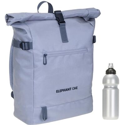 Elephant One Kurierrucksack A4 Laptoprucksack Fahrrad 13114 Grau + Flasche Rucksack Damen Herren Large Laptop Tasche Freizeitrucksack Handgepäck Reise Sport Büro Roll-Top + Flasche Elephant One Kurierrucksack A4 Laptoprucksack Fahrrad 13114 Grau + Flasche Rucksack Damen Herren Large Laptop Tasche Freizeitrucksack Handgepäck Reise Sport Büro Roll-Top + Flasche