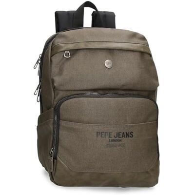 Pepe Jeans Berwick Lässiger Laptop-Rucksack 13.3 inch Grün 25x37x12 cm PU und Polyester 11.1L von Joumma Bags Pepe Jeans Berwick Lässiger Laptop-Rucksack 13.3 inch Grün 25x37x12 cm PU und Polyester 11.1L von Joumma Bags
