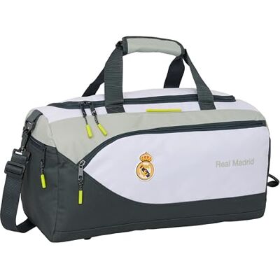 safta Real Madrid Equipacion 25/26 Sporttasche, Rucksack, ideal für Kinder verschiedener Altersgruppen, bequem und vielseitig, Qualität und Widerstandsfähigkeit, 50 x 25 x 25 cm, weiß, M, Lässig safta Real Madrid Equipacion 25/26 Sporttasche, Rucksack, ideal für Kinder verschiedener Altersgruppen, bequem und vielseitig, Qualität und Widerstandsfähigkeit, 50 x 25 x 25 cm, weiß, M, Lässig