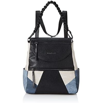Desigual BACKPACK BACK_STERLINA POSITANO 21WAKP40, blau, Taglia unica, Schulrucksack Desigual BACKPACK BACK_STERLINA POSITANO 21WAKP40, blau, Taglia unica, Schulrucksack