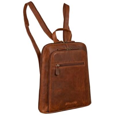 STILORD "Millie City Rucksack Damen Cognac Leder Klein Damenrucksack Modern Kleiner Lederrucksack Echtleder Daypack Mini Cityrucksack Rucksacktasche STILORD "Millie City Rucksack Damen Cognac Leder Klein Damenrucksack Modern Kleiner Lederrucksack Echtleder Daypack Mini Cityrucksack Rucksacktasche