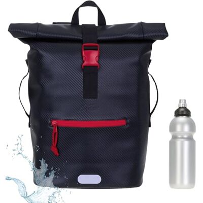 Elephant Rucksack Time Bag Roll-Top A4 Plane 13075 Carbon S Rot + Flasche Damen Herren Kurierrucksack Fahrradrucksack Sport Fitness 23 Liter Freizeit Brustgurt Fahrrad Kurier Laptopfach Elephant Rucksack Time Bag Roll-Top A4 Plane 13075 Carbon S Rot + Flasche Damen Herren Kurierrucksack Fahrradrucksack Sport Fitness 23 Liter Freizeit Brustgurt Fahrrad Kurier Laptopfach