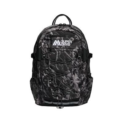 Superdry Damen Outdoor 28L Rucksack Holzmaserung Schwarz 1SIZE Superdry Damen Outdoor 28L Rucksack Holzmaserung Schwarz 1SIZE