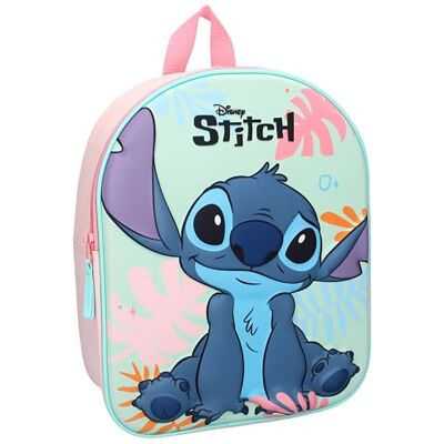 Vadobag Lilo & Stitch Rucksack 3D Stitch Sweet But Spacey von Disney Hellblau Rosa 32 x 26 x 11 cm Vadobag Lilo & Stitch Rucksack 3D Stitch Sweet But Spacey von Disney Hellblau Rosa 32 x 26 x 11 cm