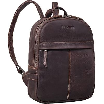 STILORD 'Ajanita' Damen Leder Rucksack Klein Vintage Frauen Daypack City Backpack Elegant Kleiner Lederrucksack Shopping Tagesrucksack Echtleder, Farbe:torres braun STILORD 'Ajanita' Damen Leder Rucksack Klein Vintage Frauen Daypack City Backpack Elegant Kleiner Lederrucksack Shopping Tagesrucksack Echtleder, Farbe:torres braun