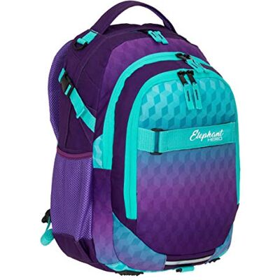 Elephant Schulrucksack HERO SIGNATURE Rucksack 12868 Violet Cube Elephant Schulrucksack HERO SIGNATURE Rucksack 12868 Violet Cube