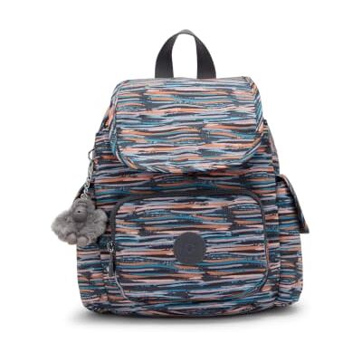 Kipling City Pack Mini Rucksack leicht kompakt Reise-Tagesrucksack, Mineral Stripes Kipling City Pack Mini Rucksack leicht kompakt Reise-Tagesrucksack, Mineral Stripes