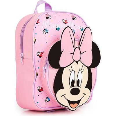 Disney Minnie Mouse Rucksack Mädchen Kindergartenrucksack Schule, Vorschule, Kita, Kindergarten, Geschenke für Mädchen (Rosa 3D Minnie) Disney Minnie Mouse Rucksack Mädchen Kindergartenrucksack Schule, Vorschule, Kita, Kindergarten, Geschenke für Mädchen (Rosa 3D Minnie)