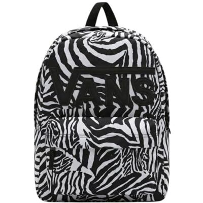 Vans OLD SKOOL DROP V Rucksack Schwarz Marshmallow Zebra VN000H4Z1KP1 Backpack, Schwarz , Talla única Vans OLD SKOOL DROP V Rucksack Schwarz Marshmallow Zebra VN000H4Z1KP1 Backpack, Schwarz , Talla única
