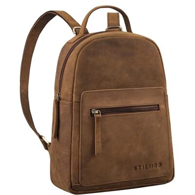 STILORD Luisa Kleiner Lederrucksack Damen Echt-Leder Rucksack Frauen Cityrucksack Leder Damenrucksack Modern Tagesrucksack Klein mit vielen Fächern für Alltag & Freizeit Farbe:vinto braun STILORD Luisa Kleiner Lederrucksack Damen Echt-Leder Rucksack Frauen Cityrucksack Leder Damenrucksack Modern Tagesrucksack Klein mit vielen Fächern für Alltag & Freizeit Farbe:vinto braun