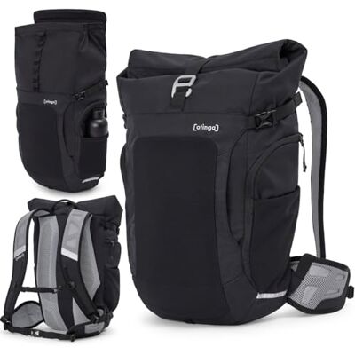 otinga ® Flow Rolltop Rucksack Damen & Herren mit 23-27L Volumen & praktischem Laptop Rucksack Fach I Ideal als Fahrradrucksack ohne Gepäckträger I Reflektierender, wasserdichter Rucksack Herren otinga ® Flow Rolltop Rucksack Damen & Herren mit 23-27L Volumen & praktischem Laptop Rucksack Fach I Ideal als Fahrradrucksack ohne Gepäckträger I Reflektierender, wasserdichter Rucksack Herren