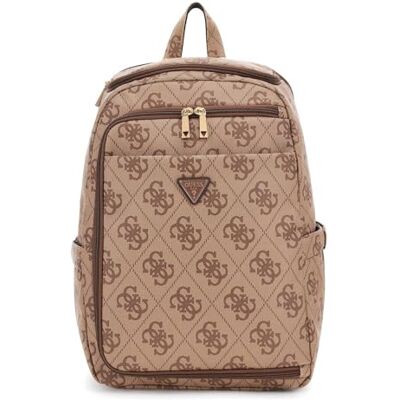 Guess Rucksack Freizeitrucksack mit Laptopfach U-Zip Backpack Latte Logo/Brown hellbraun Guess Rucksack Freizeitrucksack mit Laptopfach U-Zip Backpack Latte Logo/Brown hellbraun