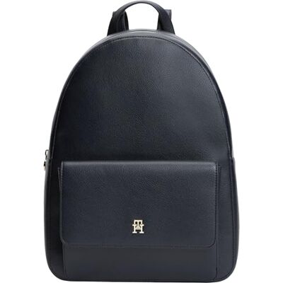 Tommy Hilfiger Damen Rucksack Icon mit Außentasche, Blau (Space Blue), Einheitsgröße Tommy Hilfiger Damen Rucksack Icon mit Außentasche, Blau (Space Blue), Einheitsgröße