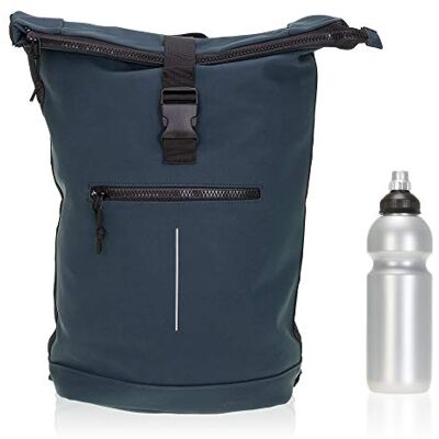 New Rebels Mart Time Bag Kurierrucksack Plane 51.1135 02 Dunkelblau +f Fahrradrucksack Rucksack wasserabweisend Laptopfach Sport Freizeit Fitness Reise Wertfach Roll-Top + Trinkflasche New Rebels Mart Time Bag Kurierrucksack Plane 51.1135 02 Dunkelblau +f Fahrradrucksack Rucksack wasserabweisend Laptopfach Sport Freizeit Fitness Reise Wertfach Roll-Top + Trinkflasche