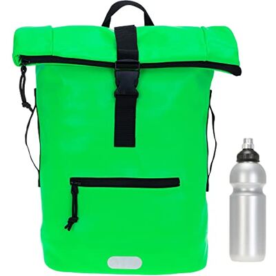 Elephant Rucksack Time Bag A4 Plane 12825 Neon Viper Green +Flasche Damen Herren Kurierrucksack Roll-Top Fahrradrucksack Sport Fitness 23 Liter Freizeit Brustgurt Fahrrad Kurier Laptopfach Elephant Rucksack Time Bag A4 Plane 12825 Neon Viper Green +Flasche Damen Herren Kurierrucksack Roll-Top Fahrradrucksack Sport Fitness 23 Liter Freizeit Brustgurt Fahrrad Kurier Laptopfach