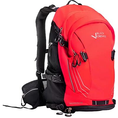Black Crevice Fahrrad & Skitouren Rucksack MANAKAU 26 L I Outdoor Rucksack mit Trinksystem & Regenhülle I Verstellbarer Skirucksack I Ergonomischer Backpacker Rucksack Damen & Herren Black Crevice Fahrrad & Skitouren Rucksack MANAKAU 26 L I Outdoor Rucksack mit Trinksystem & Regenhülle I Verstellbarer Skirucksack I Ergonomischer Backpacker Rucksack Damen & Herren