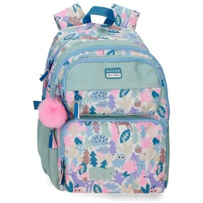 MOVOM Forest Zwei-Fächer Schulrucksack Grün 32x45x19 cm Polyester 27,36L MOVOM Forest Zwei-Fächer Schulrucksack Grün 32x45x19 cm Polyester 27,36L
