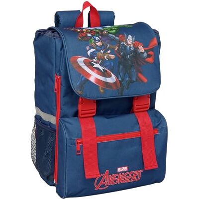 safta Avengers Kinderrucksack, ausziehbar, pflegeleicht, ideal für Kinder verschiedener Altersgruppen, bequem und vielseitig, Qualität und Widerstandsfähigkeit, 28,5 x 15 x 41 cm safta Avengers Kinderrucksack, ausziehbar, pflegeleicht, ideal für Kinder verschiedener Altersgruppen, bequem und vielseitig, Qualität und Widerstandsfähigkeit, 28,5 x 15 x 41 cm