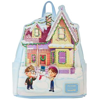 Loungefly Disney Pixar Up House Christmas Lights Mini Backpack Disney Loungefly Disney Pixar Up House Christmas Lights Mini Backpack Disney