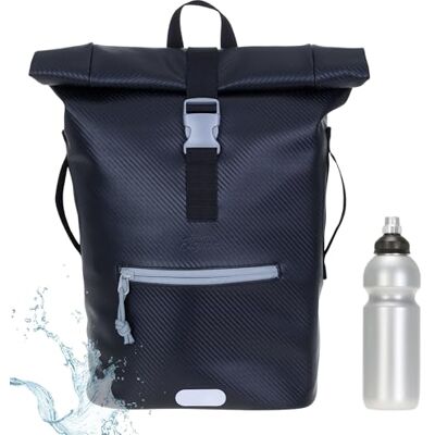 Elephant Rucksack Time Bag Roll-Top A4 Plane 13075 Carbon S Grey +Flasche Damen Herren Kurierrucksack Roll-Top Fahrradrucksack Sport Fitness 23 Liter Freizeit Brustgurt Fahrrad Kurier Laptopfach Elephant Rucksack Time Bag Roll-Top A4 Plane 13075 Carbon S Grey +Flasche Damen Herren Kurierrucksack Roll-Top Fahrradrucksack Sport Fitness 23 Liter Freizeit Brustgurt Fahrrad Kurier Laptopfach