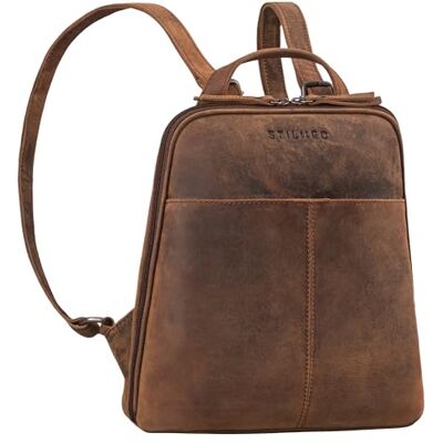 STILORD Nayla Kleiner Lederrucksack Damen Echtleder Daypack Frauen Rucksack Klein Tagesrucksack Elegant City Backpack Vintage Rucksäcke Leder mit Anti Diebstahl Fach Farbe:eichen braun STILORD Nayla Kleiner Lederrucksack Damen Echtleder Daypack Frauen Rucksack Klein Tagesrucksack Elegant City Backpack Vintage Rucksäcke Leder mit Anti Diebstahl Fach Farbe:eichen braun