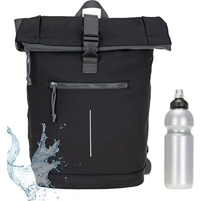 New Rebels Rucksack Plane TIM Bag Kurierrucksack Roll-up Fahrradrucksack Sport Fitness + Flasche bagboom New Rebels Rucksack Plane TIM Bag Kurierrucksack Roll-up Fahrradrucksack Sport Fitness + Flasche bagboom