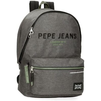 Pepe Jeans Edmon, lässiger Rucksack, Wanderrucksack, aus Polyester, breite, ergonomische und gepolsterte Träger, mehrere Taschen und Fächer, Rosa von Joumma Bags., anthrazit, 31cm x 44cm x 17,5cm Pepe Jeans Edmon, lässiger Rucksack, Wanderrucksack, aus Polyester, breite, ergonomische und gepolsterte Träger, mehrere Taschen und Fächer, Rosa von Joumma Bags., anthrazit, 31cm x 44cm x 17,5cm