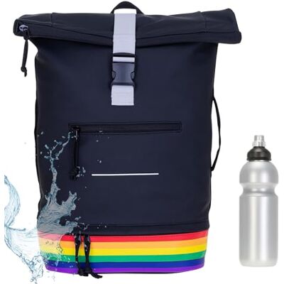 Elephant Kurier Rucksack Plane Time Bag COMP 12823 Bi Color Rainbow + f Fahrradrucksack Kurierrucksack Roll Top Bodenfach DIN A4 mit Laptopfach multi-schwarz Elephant Kurier Rucksack Plane Time Bag COMP 12823 Bi Color Rainbow + f Fahrradrucksack Kurierrucksack Roll Top Bodenfach DIN A4 mit Laptopfach multi-schwarz