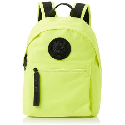 Plein Sport Rucksack - Gelb Nylon Unisex Großer Stauraum Plein Sport Rucksack - Gelb Nylon Unisex Großer Stauraum