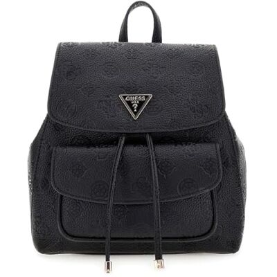Guess Rucksack Freizeitrucksack Cresidia II Flap Backpack Black Logo schwarz Guess Rucksack Freizeitrucksack Cresidia II Flap Backpack Black Logo schwarz