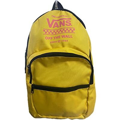 Vans Ranged 2 Rucksack, schwefelgelb, pink, grafisch, Off The Wall Laptoptaschen, Universität, Schulranzen, Freizeit, Reise, Laptop, gelb, M Vans Ranged 2 Rucksack, schwefelgelb, pink, grafisch, Off The Wall Laptoptaschen, Universität, Schulranzen, Freizeit, Reise, Laptop, gelb, M