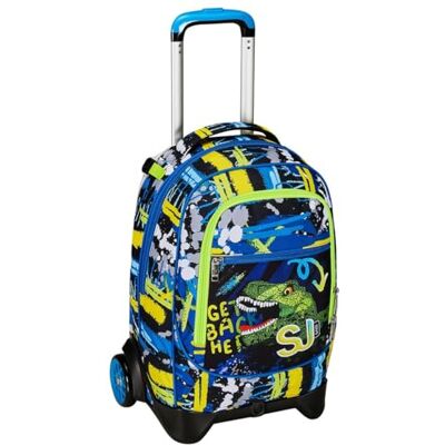 SJ GANG STYLE JAM GANG Rucksack mit Trolleyfunktion, 2 in 1, Schulranzen mit Rollen, ab 1. Klasse, für Schule, Reisen, Freizeit, Mädchen Jungen, Mehrfarbig SJ GANG STYLE JAM GANG Rucksack mit Trolleyfunktion, 2 in 1, Schulranzen mit Rollen, ab 1. Klasse, für Schule, Reisen, Freizeit, Mädchen Jungen, Mehrfarbig
