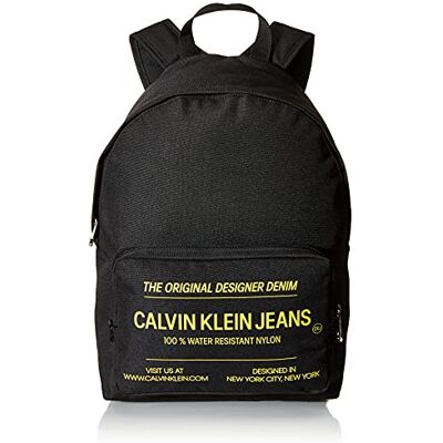 Calvin CKJ Sport Essential Campus Backpack Black with Industrial Print Calvin CKJ Sport Essential Campus Backpack Black with Industrial Print