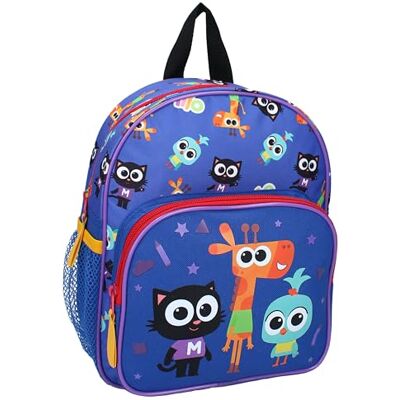 Vadobag MILO das Kätzchen mit Freunden LOFTY und LARK Rucksack für Kinder Schule Kindergarten Farbe Blau Maße 29 x 23 x 8 cm, blau, Einheitsgröße Vadobag MILO das Kätzchen mit Freunden LOFTY und LARK Rucksack für Kinder Schule Kindergarten Farbe Blau Maße 29 x 23 x 8 cm, blau, Einheitsgröße