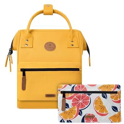 Cabaïa Adventurer Rucksack Marrakech Small 10L Wasserabweisend Laptopfach bis zu 10,5 Zoll 2 Vordertaschen vegan zertifiziert Rucksack für Reisen und Arbeit, Damen & Herren Gelb Cabaïa Adventurer Rucksack Marrakech Small 10L Wasserabweisend Laptopfach bis zu 10,5 Zoll 2 Vordertaschen vegan zertifiziert Rucksack für Reisen und Arbeit, Damen & Herren Gelb