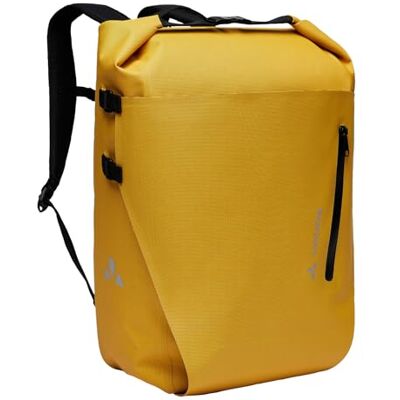 VAUDE 2in1 Fahrrad Hinterradtasche und Rucksack Proof Transformer 26 Liter, wasserdicht, Made in Germany, burnt yellow, Einheitsgröße VAUDE 2in1 Fahrrad Hinterradtasche und Rucksack Proof Transformer 26 Liter, wasserdicht, Made in Germany, burnt yellow, Einheitsgröße