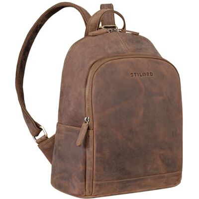 STILORD Porter Vintage Daypack Leder Rucksack Retro Backpack für MacBook 13 Zoll Moderner Tagesrucksack für Büro Arbeit Reise Rucksack Echtleder Farbe:schwarz STILORD Porter Vintage Daypack Leder Rucksack Retro Backpack für MacBook 13 Zoll Moderner Tagesrucksack für Büro Arbeit Reise Rucksack Echtleder Farbe:schwarz