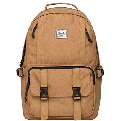 KAUKKO Schöner und durchdachter Rucksack mit Laptopfach für 15 Zoll Schule Uni 22L, Gelb Jnl-ks21-07, one size, Tagesrucksack KAUKKO Schöner und durchdachter Rucksack mit Laptopfach für 15 Zoll Schule Uni 22L, Gelb Jnl-ks21-07, one size, Tagesrucksack