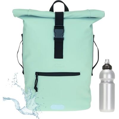 Elephant Rucksack Time Bag Damen A4 Plane 12825 Pastell Grün 1 + Flasche Mädchen Kurierrucksack Roll-Top Fahrradrucksack Sport Fitness 23 Liter Freizeit Brustgurt Fahrrad Kurier Laptopfach Elephant Rucksack Time Bag Damen A4 Plane 12825 Pastell Grün 1 + Flasche Mädchen Kurierrucksack Roll-Top Fahrradrucksack Sport Fitness 23 Liter Freizeit Brustgurt Fahrrad Kurier Laptopfach