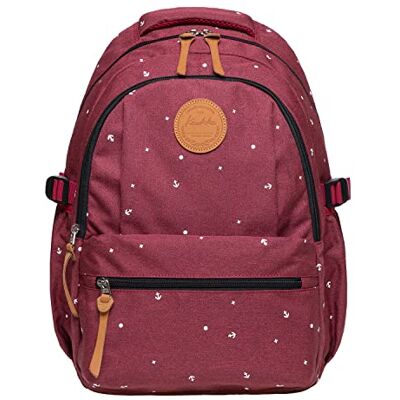 KAUKKO Damen Rucksack Studenten Backpack Laptop College Schulrucksack Reiseeucksack KAUKKO Damen Rucksack Studenten Backpack Laptop College Schulrucksack Reiseeucksack